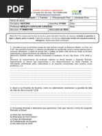 Recuperação História 8°ano Segundo Reinado 3° Bimestre 2023