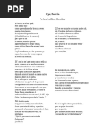 Oye Patria Poema