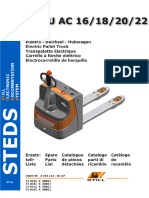 Still Exu Ac 16 18 20 Electric Pallet Truck Spare Parts Catalogue Manual