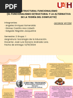 Estructural Funcionalismo-El Funcionalismo Estructural y La Alternativa de La Teoría Del Conflicto - Reporte Equipo