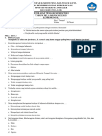 Soal PAS Semester 1 Tema 3 Paket 1TA 2022-2023