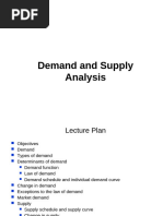 Demand and Supply Analysis