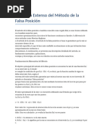 Resumen Falsa Posicion