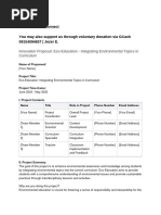 Eco-Education - Integrating Environmental Topics in Curriculum