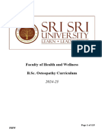 B.SC - Osteopathy Syllabus 2024 25