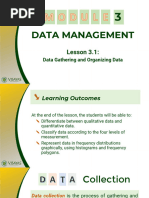 Lesson 3.1 Data Gathering and Organizing Data