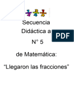 Secuencia Didáctica de Matemática N° 5 Fracciones (Con Modificaciones)