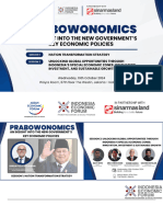 PRABOWONOMICS: Kebijakan Ekonomi Menuju Indonesia Emas 2045