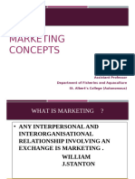 Concepts of Marketing