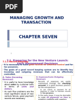 Managing Growth and Transaction: Chapter Seven