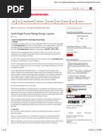 Centrifugal Pump Piping Design Layout