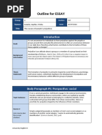 EELC Essay Outline