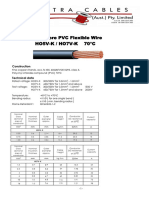 Electra Cable H05V-K HO7V-K - PVC - Cable 0327 2023