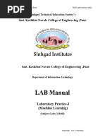 Lab-Practice-I (ML) - Lab Manual-sknIT