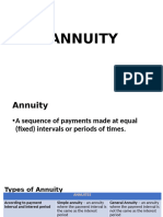 Simple Annuity PPT Statistics