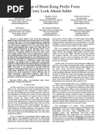 Design of Brent Kung Prefix Form Carry Look Ahead Adder