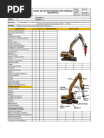 JF-F-26 Check List de Excavadora Con Picotón