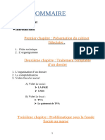 Sommaire: Premier Chapitre: Présentation Du Cabinet Fiduciaire