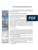 Proceso de Estudio de Factibilidad Técnica para Habilitación de Helipuerto