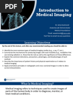 W1 Introduction To Medical Imaging (Eastmond)