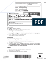 June 2022 QP - Paper 1 Edexcel (A) Biology As-Level