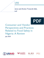 Eatsafe Consumer and Vendor Perspectives and Practices Related To Food Safety in Nigeria