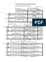 Brass Warm-Up Packet and Exercises-Score - and - Parts