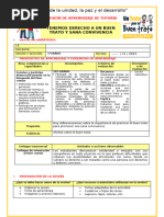 Tutoria-Tenemos Derechos A Un Buen Trato y Sana Convivencia