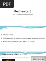 4.1 4.3 Resultant Force and Acceleration