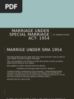 Marriage Under Special Marriage Act - 1954