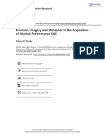 Emotion  Imagery and Metaphor in the Acquisition of Musical Performance Skill