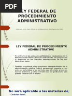 Ley Federal de Procedimiento Administrativo