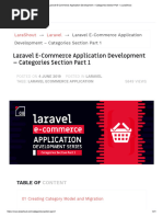 9 Laravel E-Commerce Application Development - Categories Section Part 1 - LaraShout