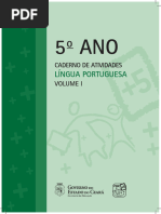 5 Ano Caderno de Atividades Lingua Portuguesa Vol.i