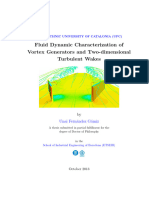 Fluid Dynamic Characterization of Vortex Generators and Two-Dimensional Turebulent Wakes