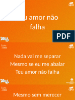 Teu amor não falha