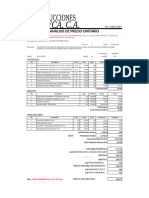 Analisis de Precio Unitario: Rif: J-30857328-0