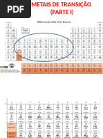 Metais de Transição (Parte I)