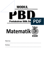 Modul PBD Matematik Tahun 5