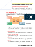 CHAPTER 3 Achieving Competitive Advantage With Information Systems