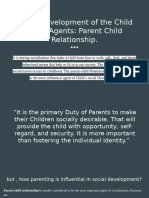 Social Development of The Child Major Agents