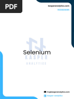 Selenium Guide Notes