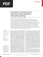 Functional Consequences of Developmentally Regulated Alternative Splicing