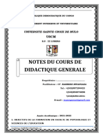 Cours Didactique Generale Uccm