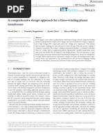 A Comprehensive Design Approach For A Three Winding Planar Transformer