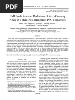 EMI Prediction and Reduction of Zero-Crossing Noise in Totem-Pole Bridgeless PFC Converters