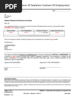 ADM 36 - Extension of Seafarers Contract of Employment