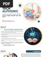 The Best SEO Services Company: The New Level of Digital Presence With Tech Aphonic