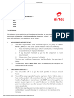 Offer Letter Airtel PDF Free