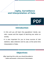 M1. B1. U6. Demography, Surveillance & Interpretation of Data